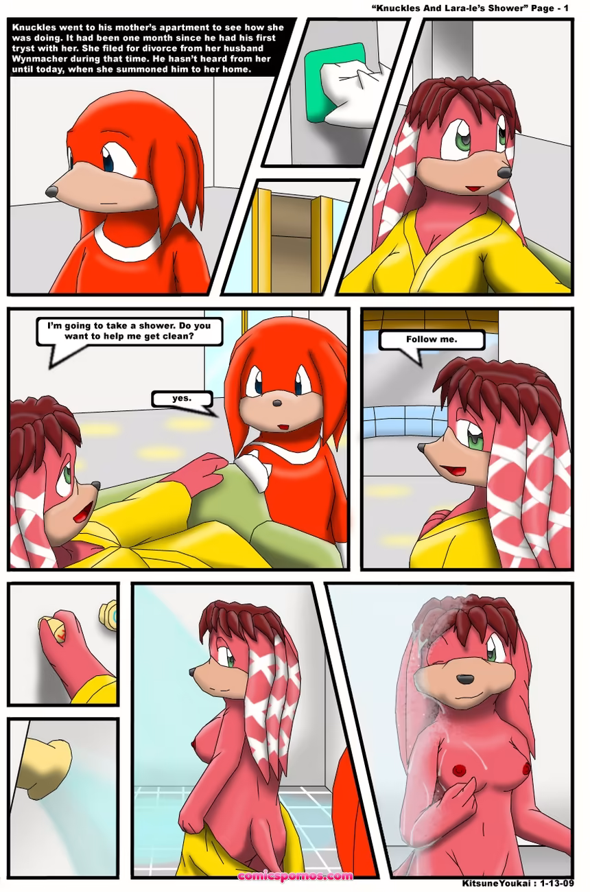 Knuckles And Lara-Le's Shower - page 2
