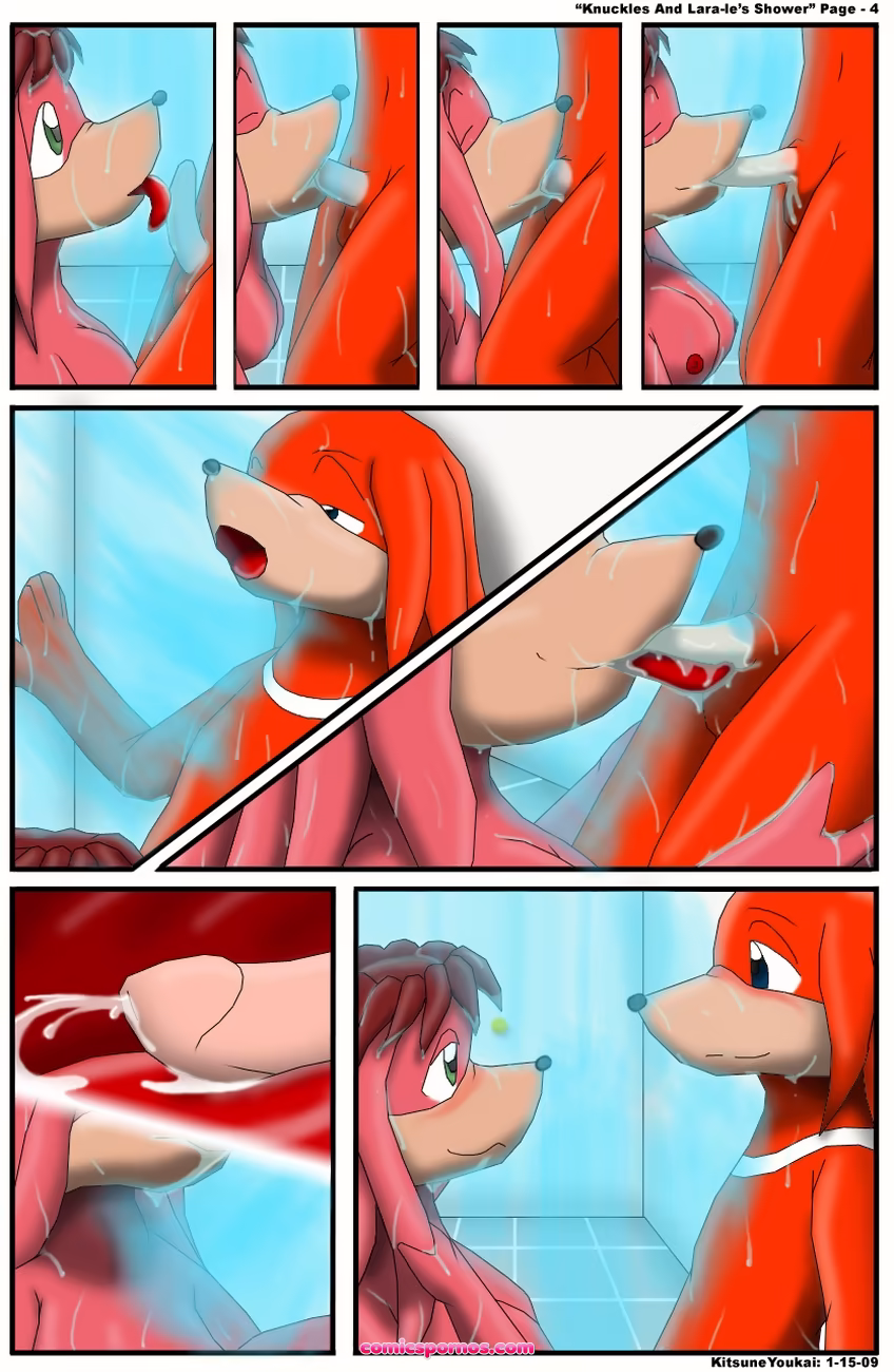 Knuckles And Lara-Le's Shower - page 5