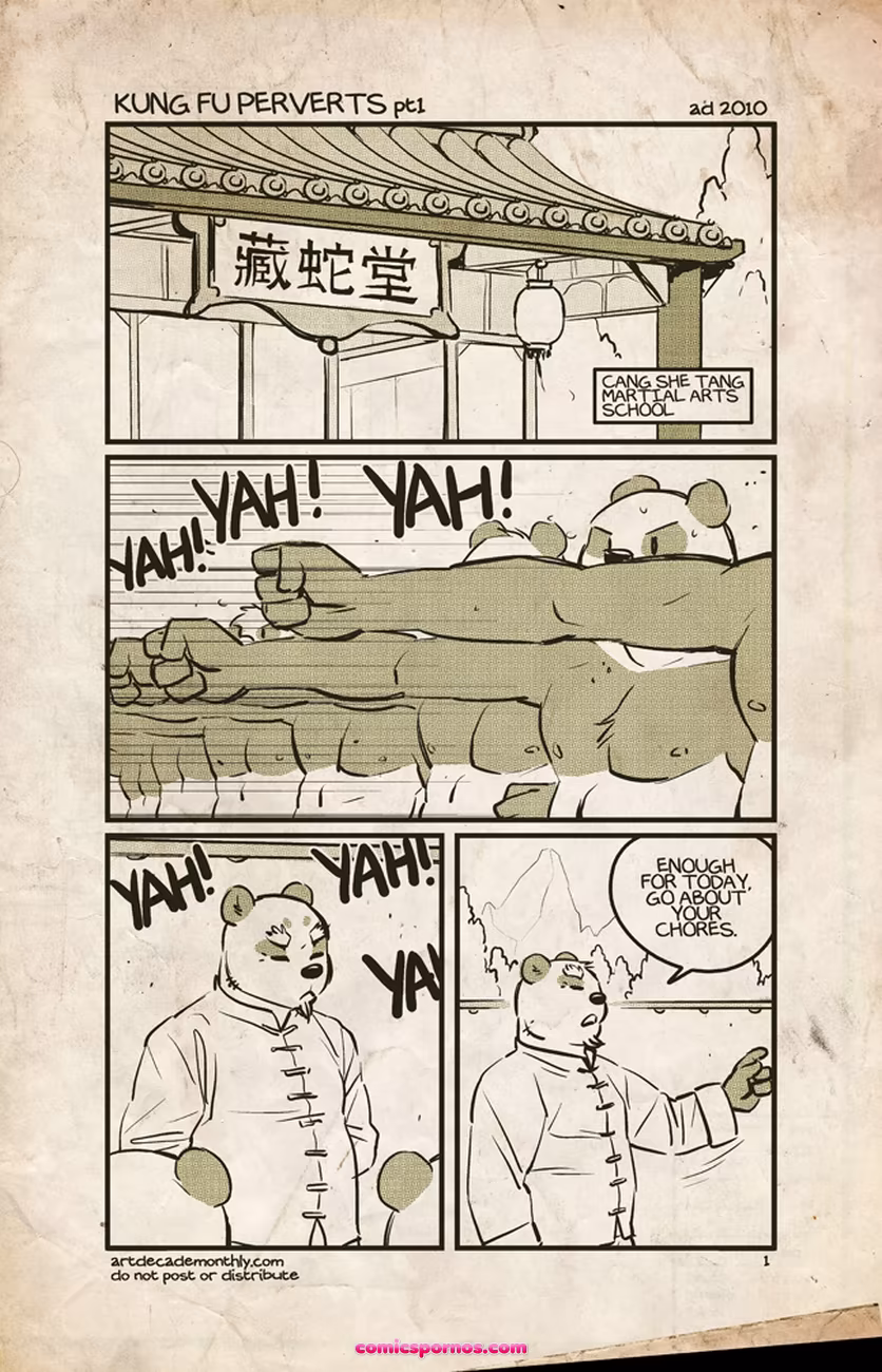 Kung Fu Perverts 1 - page 1