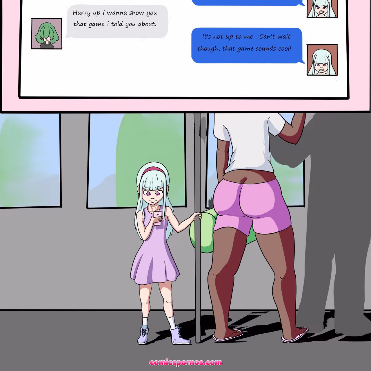 Loli On A Train 1 - page 2