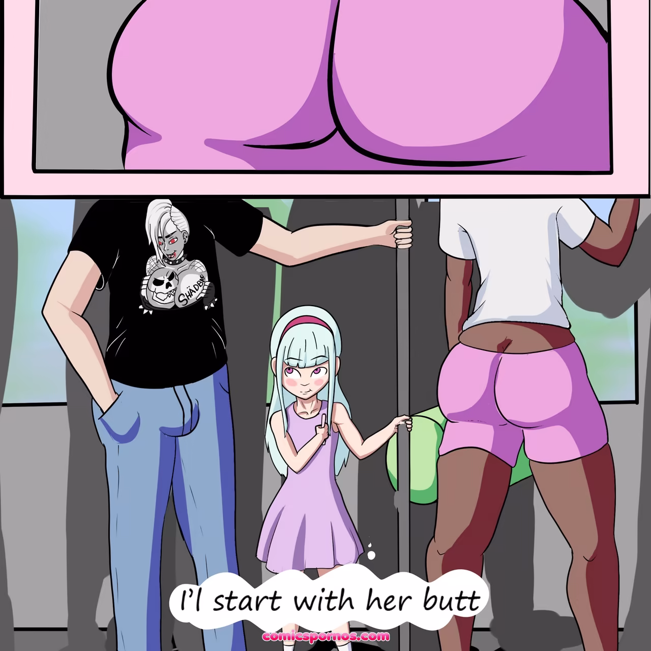 Loli On A Train 1 - page 6