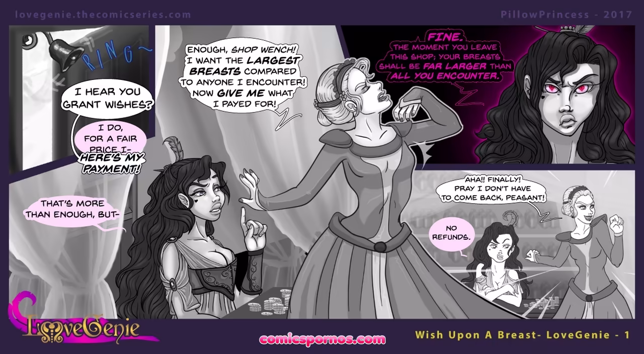 Love Genie 4 - Wish Upon A Breast - page 1