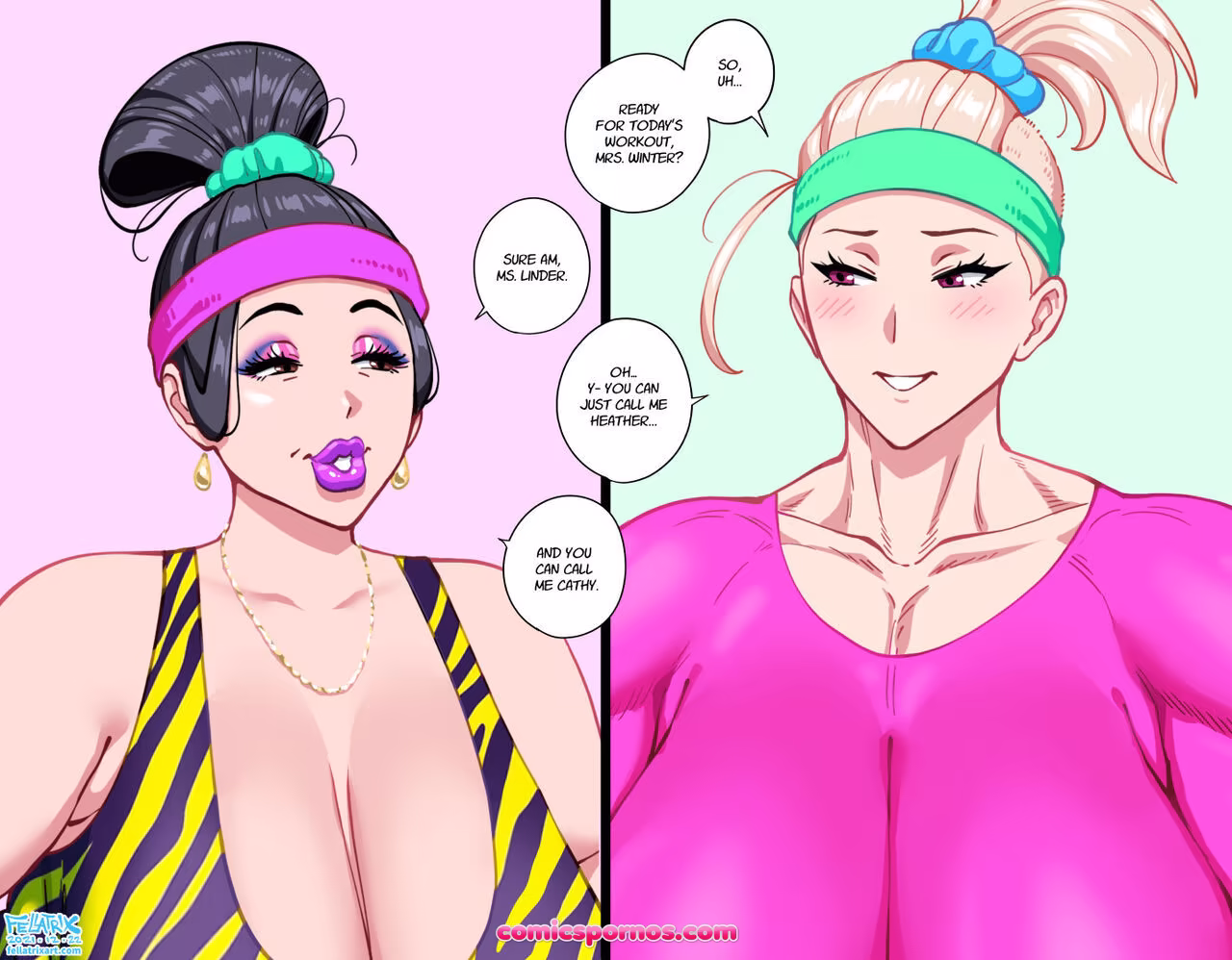 Catherine & Heather - Amazon Squats - page 1