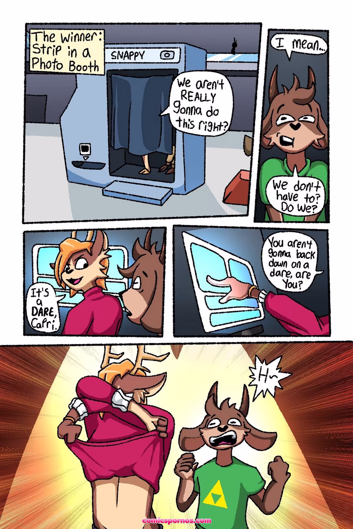 Dare Them! Strip In Photo Booth - page 2