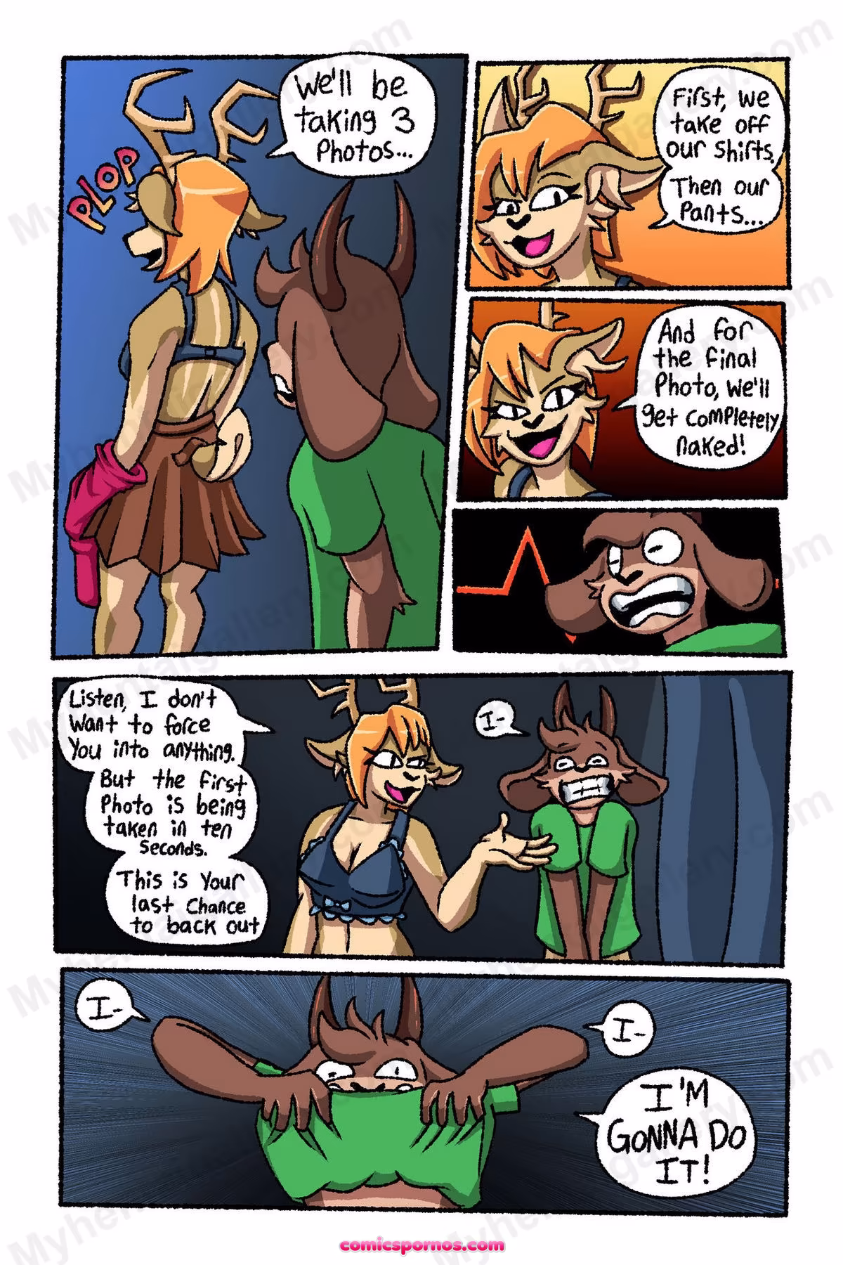 Dare Them! Strip In Photo Booth - page 3