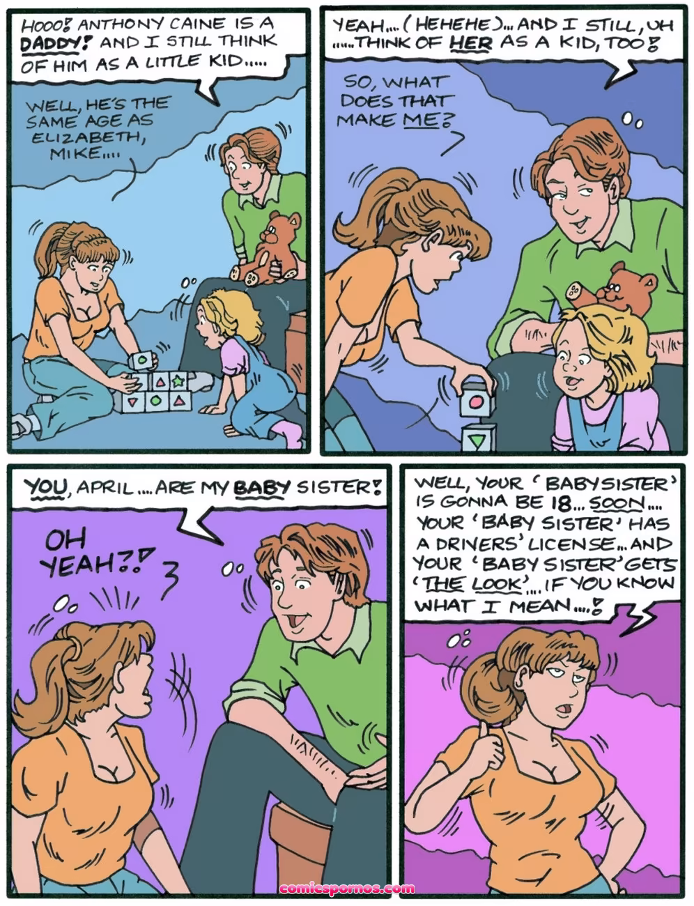 April's Adventures In Babysitting - Will She Or Won't She - page 2