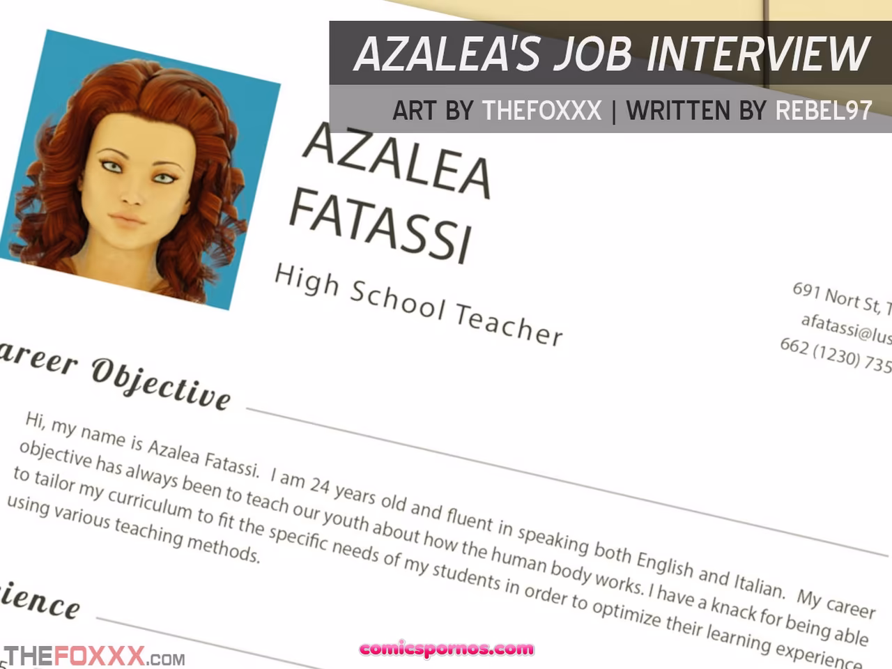 Azalea's Job Interview - page 1
