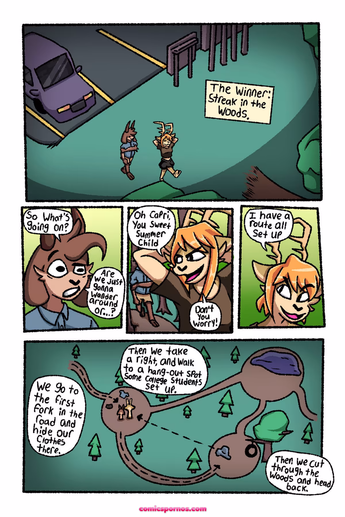 Dare Them! Streak In The Woods - page 1