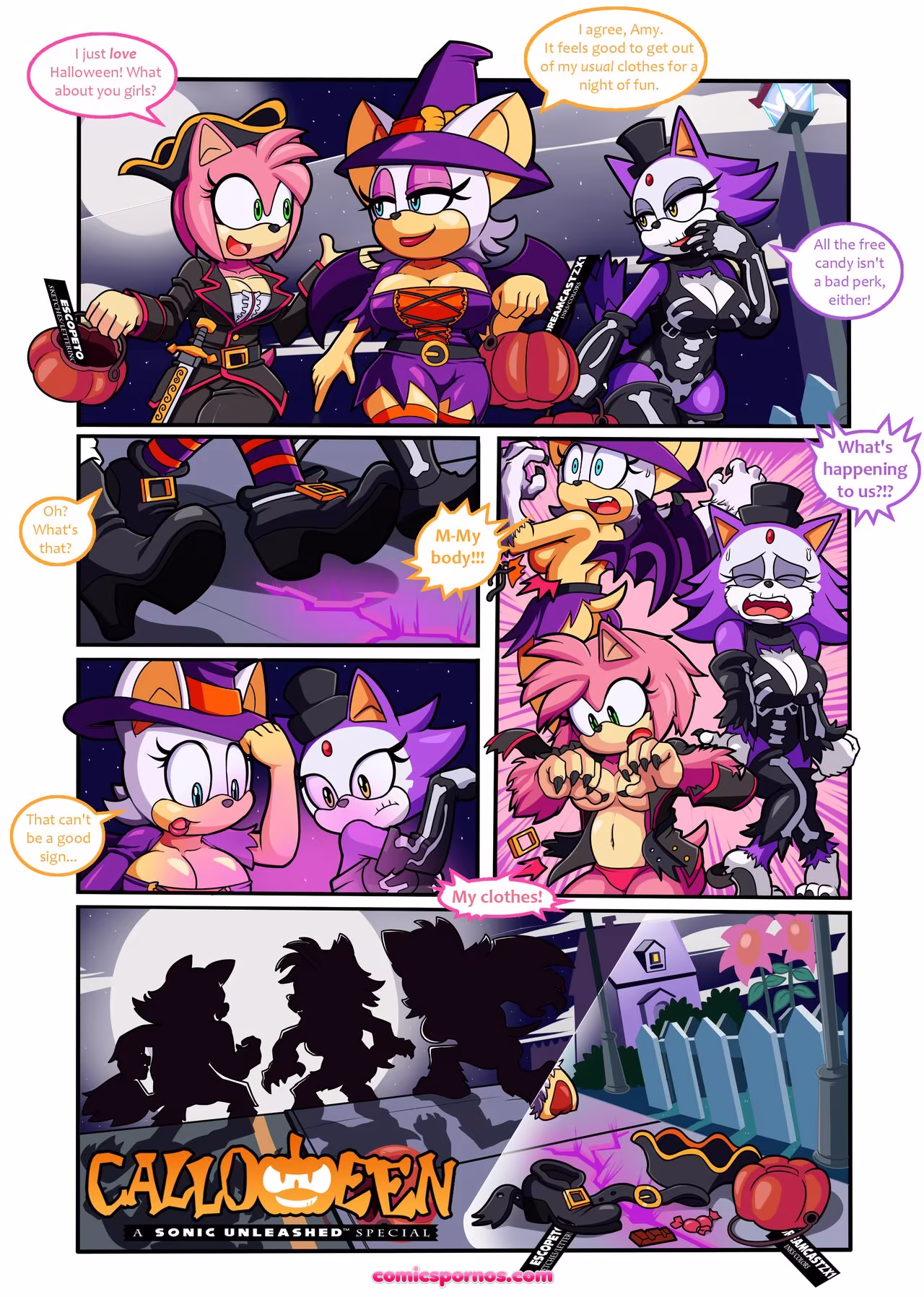 Calloween - Night Of The Were-Girls - page 1