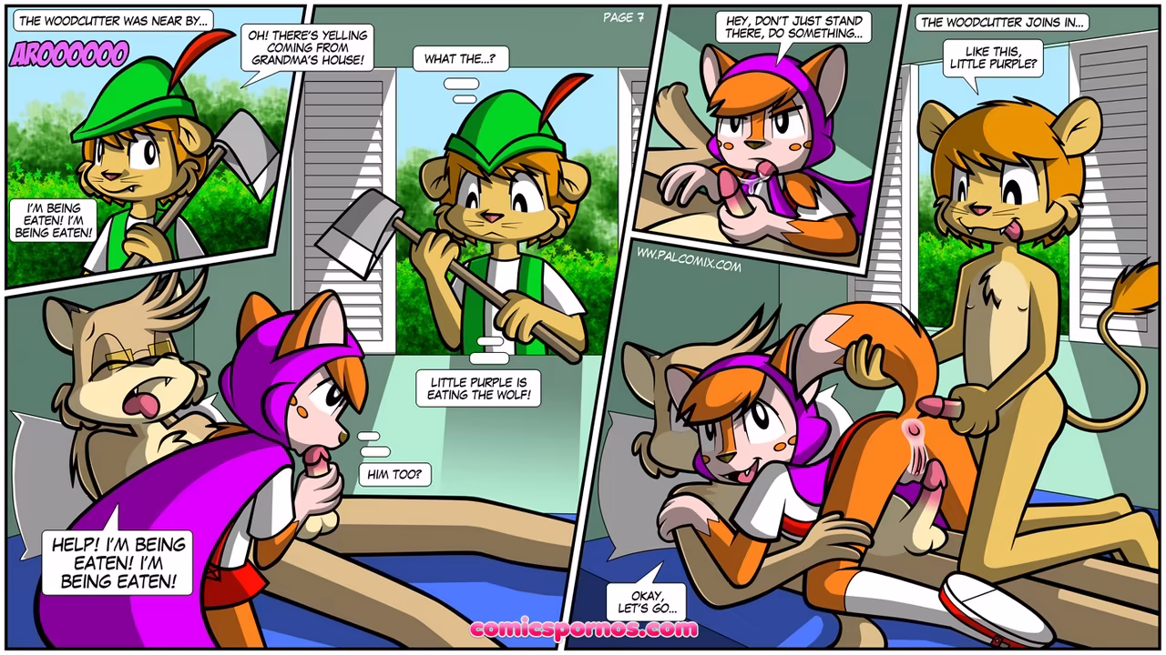 Cute Lil' Purple Riding Hood - page 7