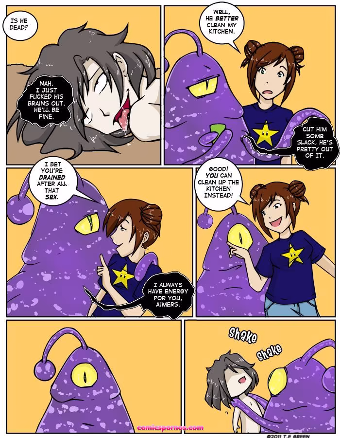 A Date With A Tentacle Monster 3 - Tentacle Hospitality - page 19