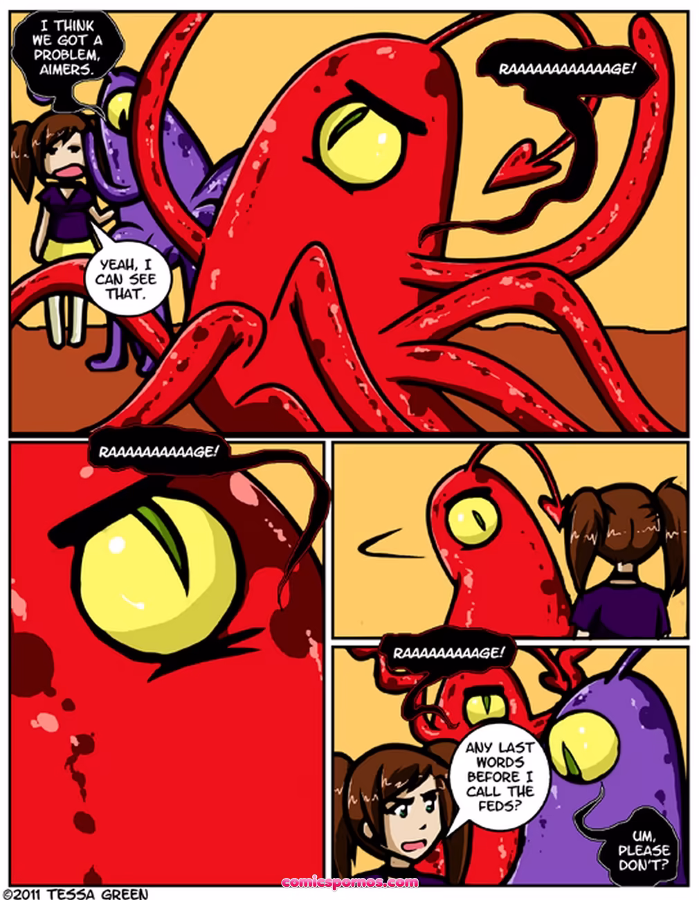 A Date With A Tentacle Monster 4 - Tentacle Multiplicity - page 9
