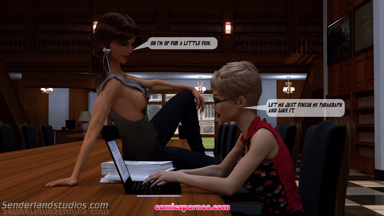 Heather In The Library - page 9