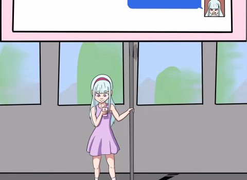 Loli On A Train 1
